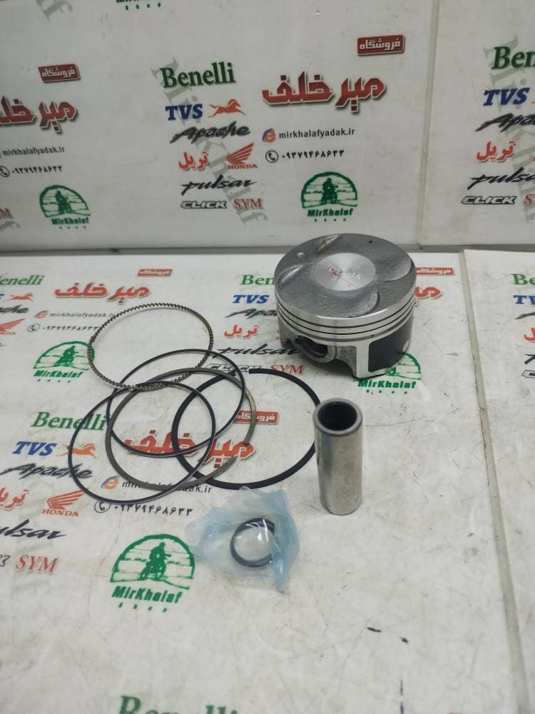 رینگ و پیستون (پستان) موتور پالس ns 150 اصلی (شماره صفر 0)