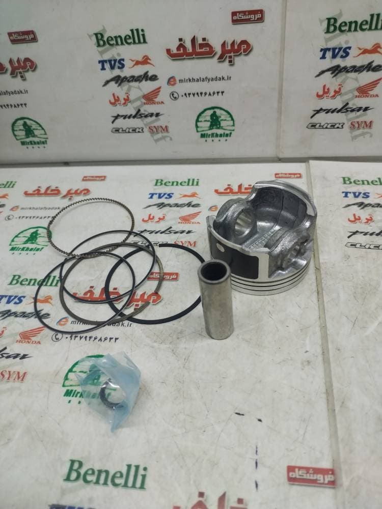 رینگ و پیستون (پستان) موتور پالس ns 150 اصلی (شماره صفر 0) — تصویر ۲