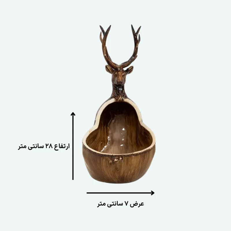 مجسمه دکوری شکلات خوری گوزن کد 105 — تصویر ۲