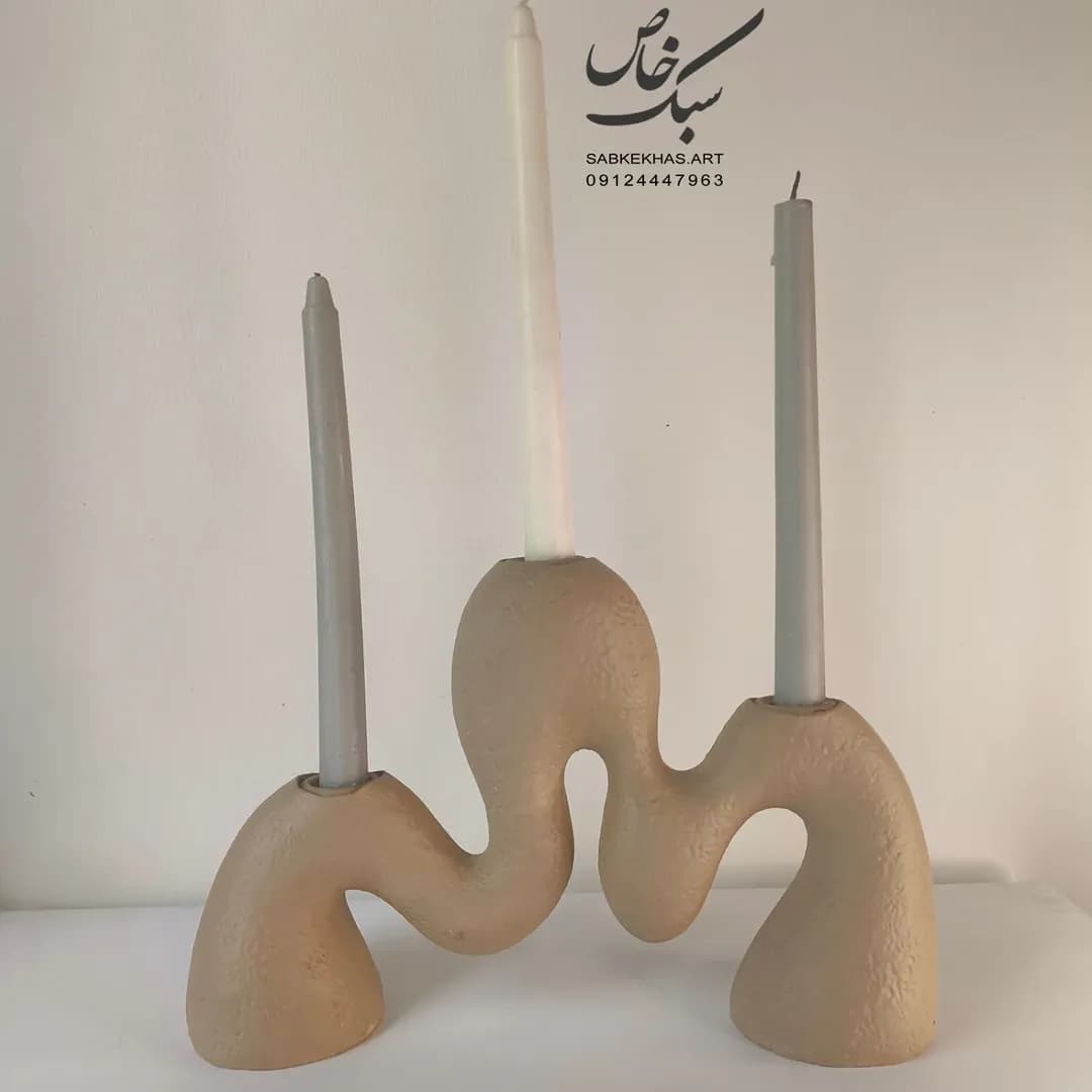 شمعدان سه شعله دفرمه — تصویر ۲