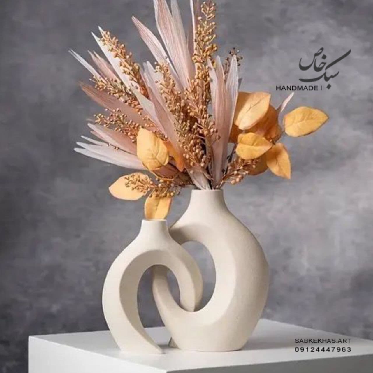 گلدان دوقلو ایتالیایی