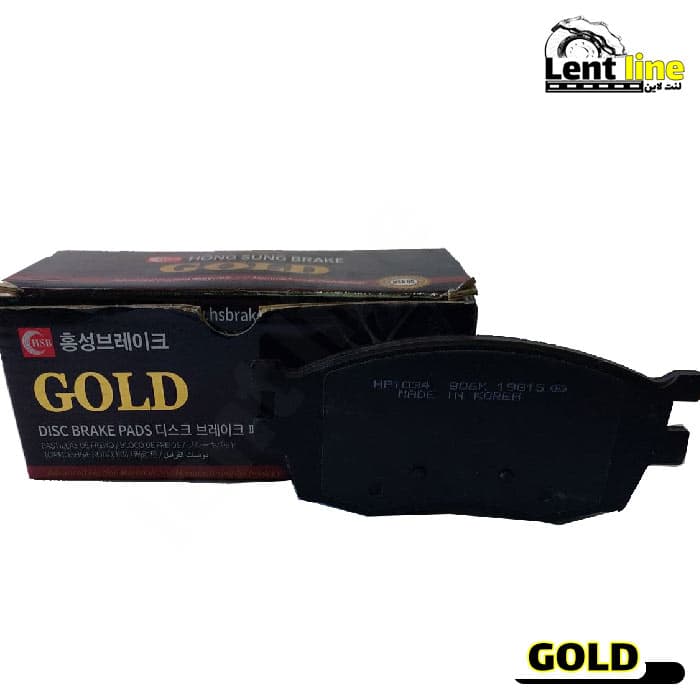 لنت ترمز جلو هیوندا I20 برند GOLD — تصویر ۳