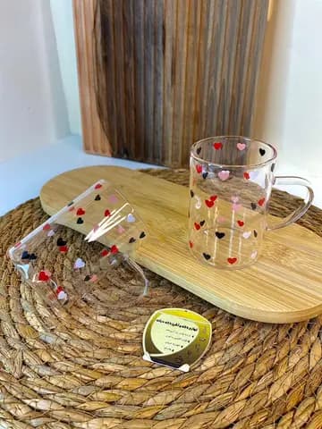 چای خوری طرح قلب پیرکس