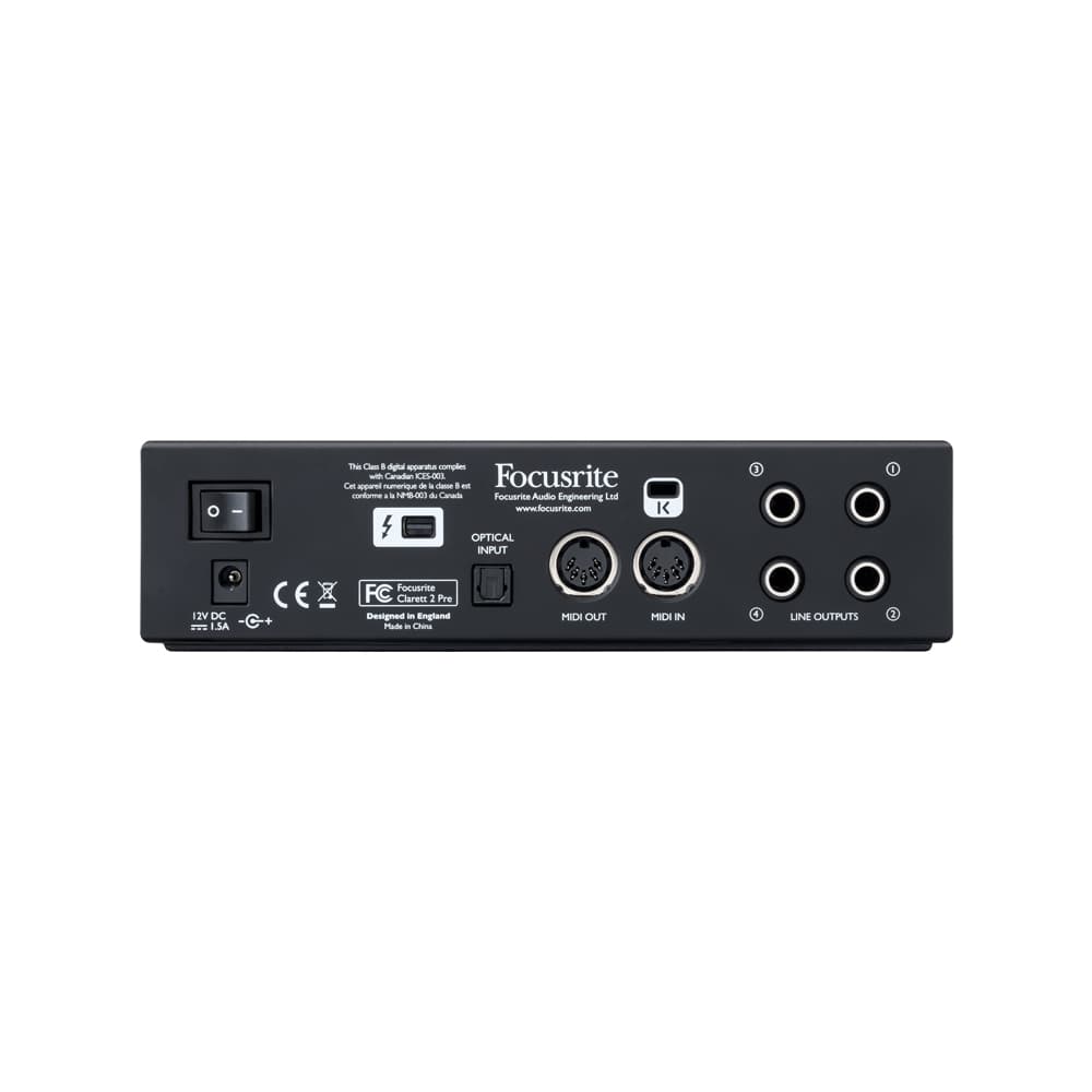 کارت صدا پرتابل Focusrite Clarett 2Pre Thunderbolt — تصویر ۲