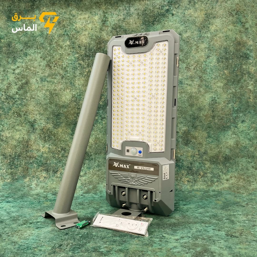 چراغ خیابانی خورشیدی ۲۰۰W ویمکس IR-V82200 نور مهتابی