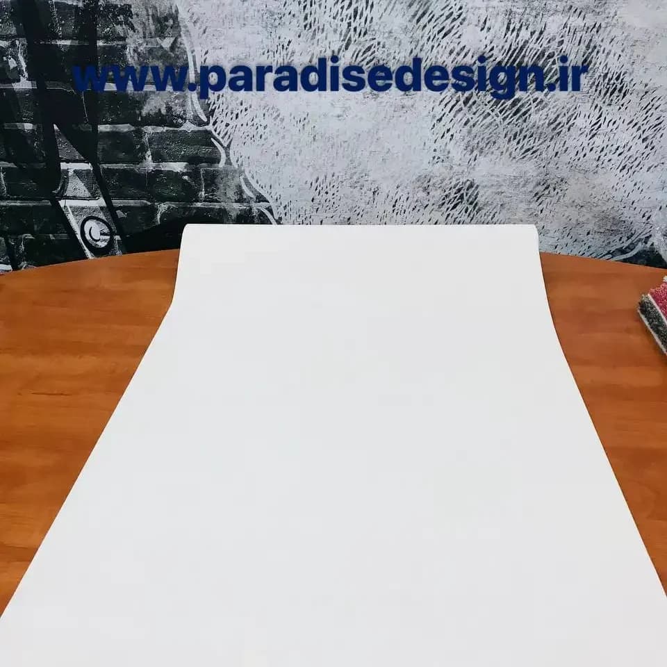 کاغذ دیواری ارزان کرم استخوانی ساده