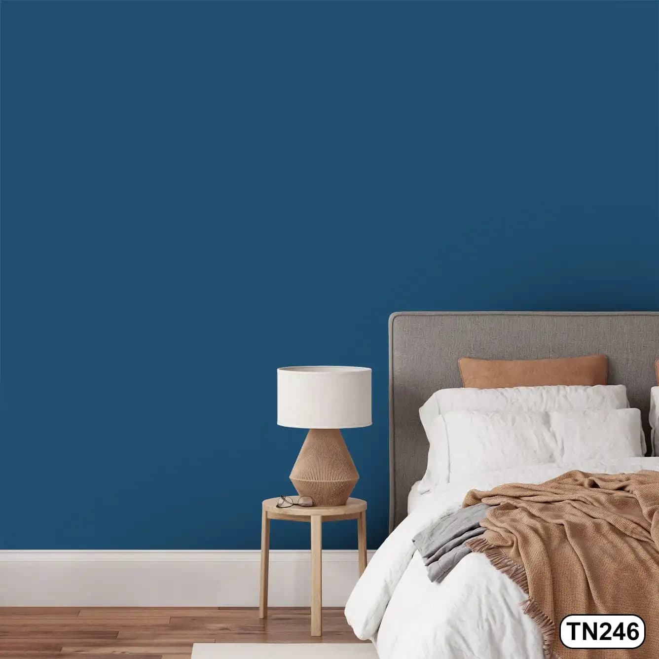 کاغذ دیواری نیلی متالیک مات کد TN246