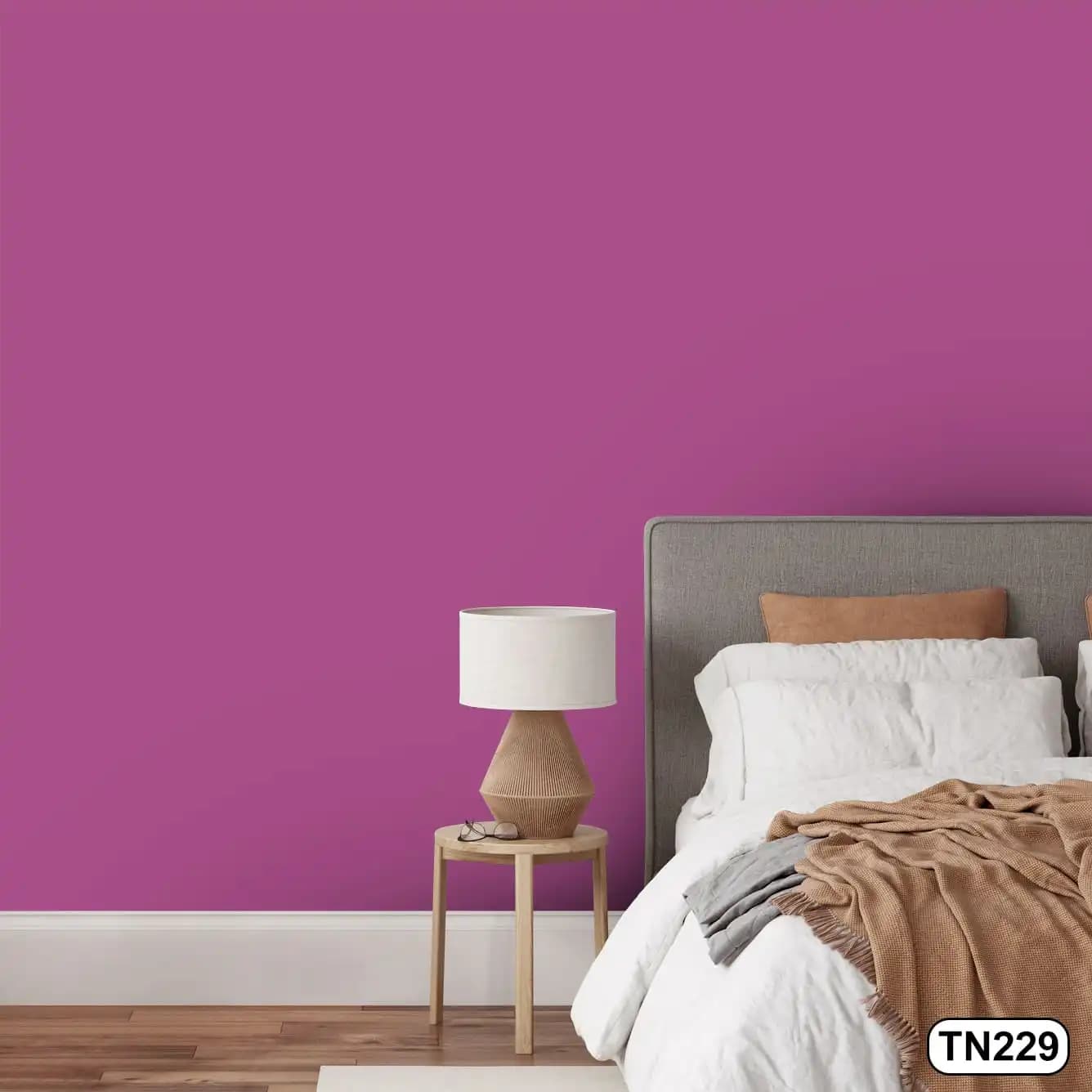 کاغذ دیواری مات رنگ بنفش روشن کد TN229