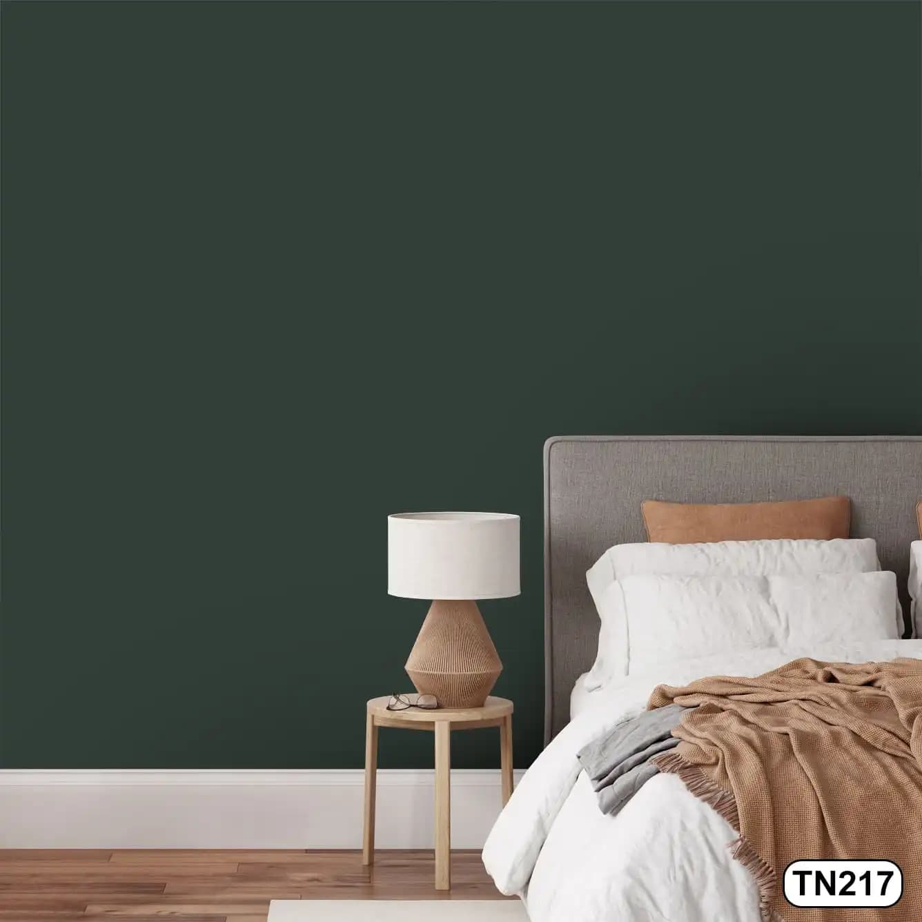 کاغذ دیواری سبز لجنی تیره کد TN217