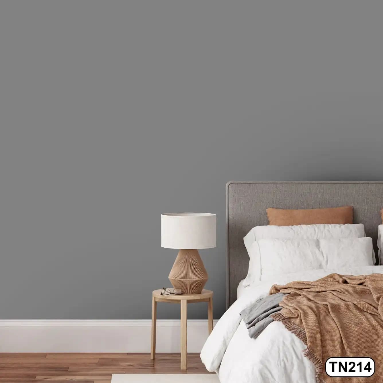 کاغذ دیواری طوسی روشن کد TN214