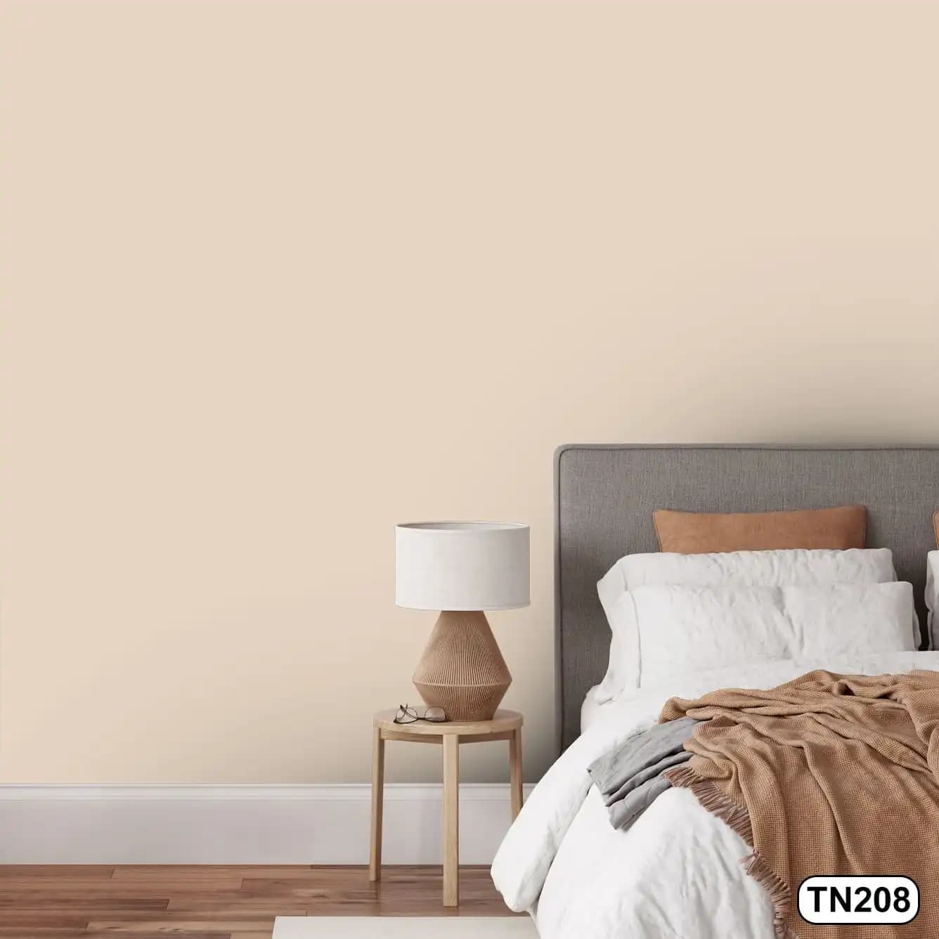 کاغذ دیواری ساده رنگ نباتی کد TN208