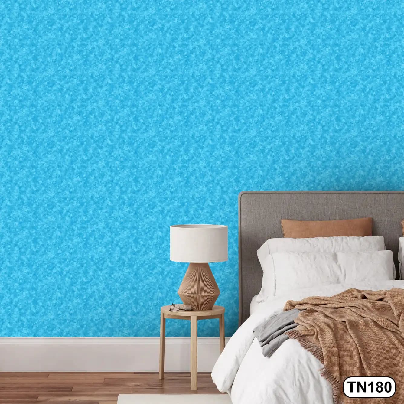 کاغذ دیواری رنگ آبی آسمانی کد TN180