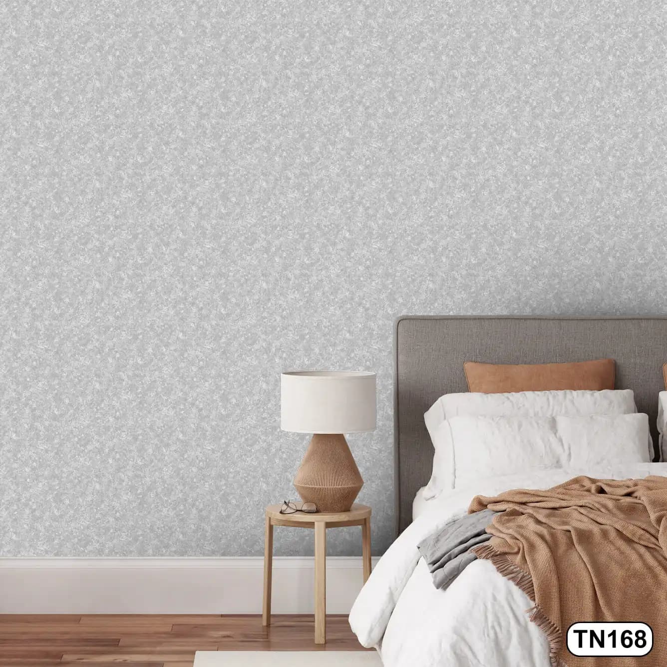کاغذ دیواری نقره ای کد TN168