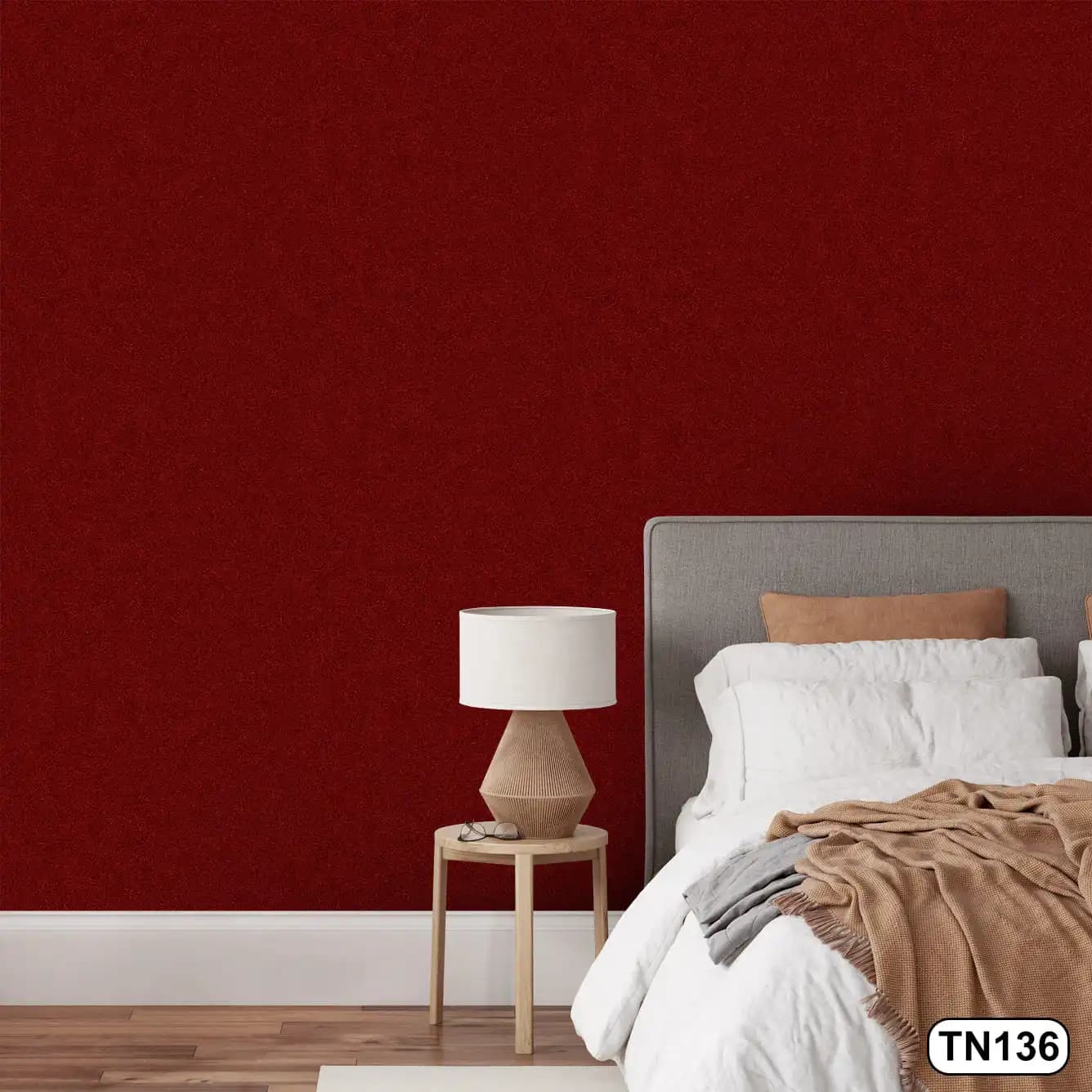 کاغذ دیواری رنگ زرشکی کد TN136