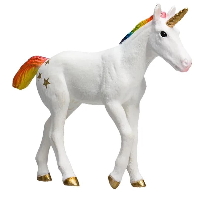 فیگور بچه یونیکورن رنگین کمانی برند mojo کد 387360 — تصویر ۵