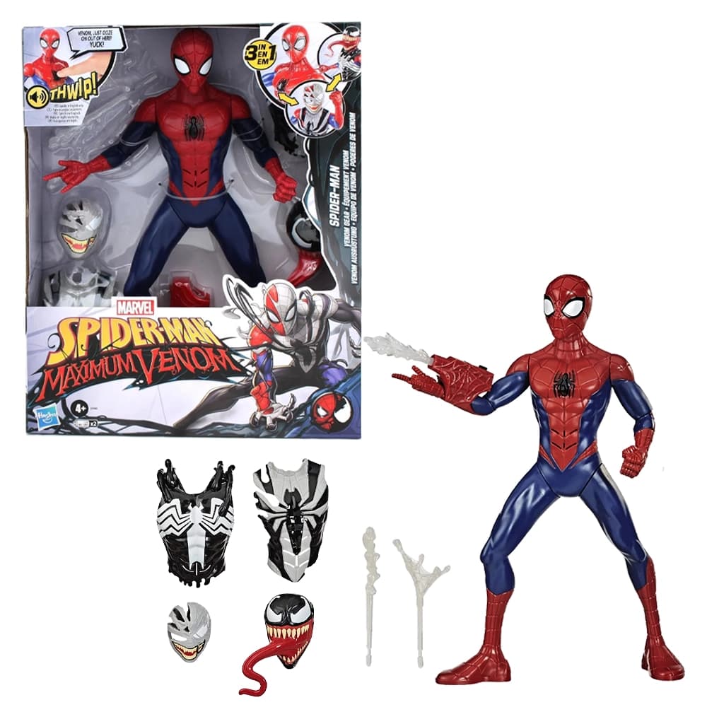 اکشن فیگور مرد عنکبوتی مدل تبدیل به ونوم Hasbro — تصویر ۹