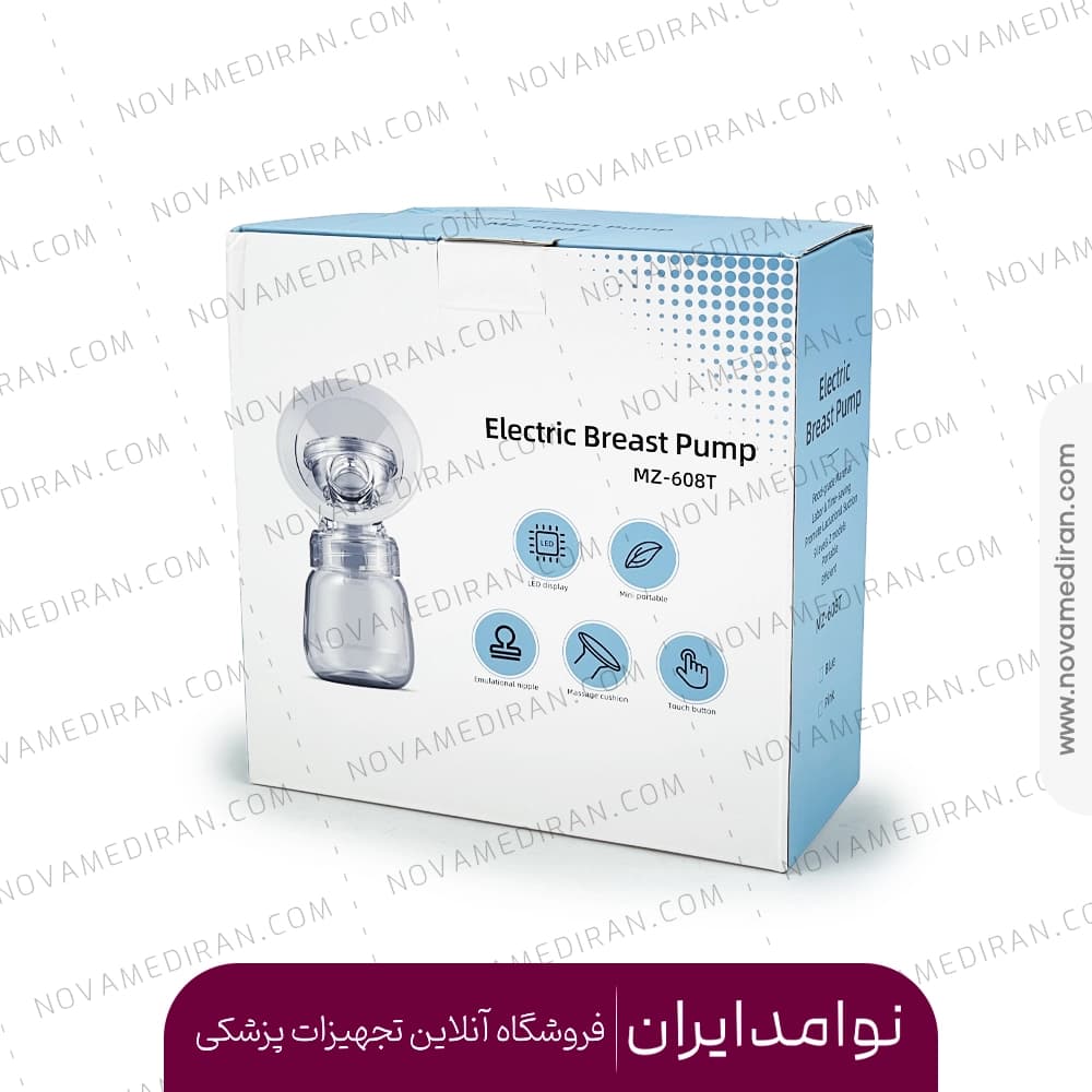 شیردوش برقی مدل Mz-608 دارای دو شیشه — تصویر ۲