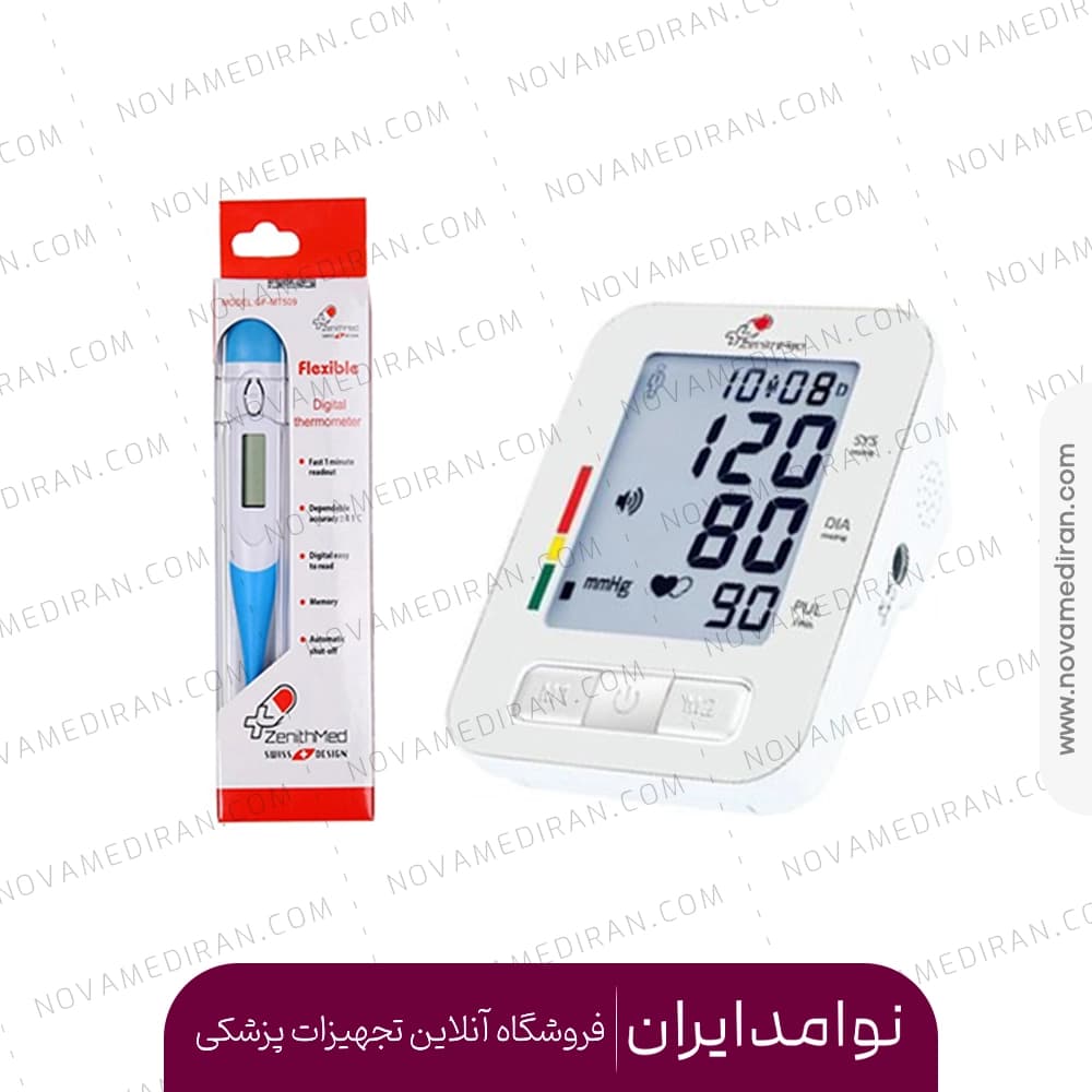 فشارسنج بازویی سخنگو زنیت مدل LD-579 به همراه تب سنج