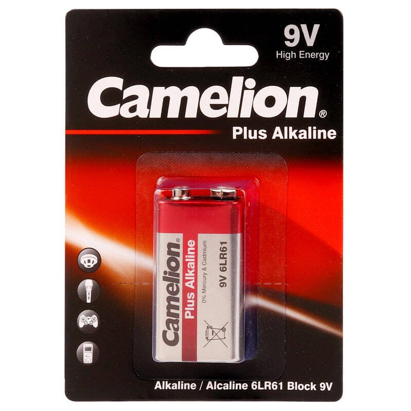 باتری کتابی آلکالاین Camelion Plus 9V 6LR61