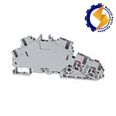 درپوش ترمینال ریلی سری پیچی دوطبقه سایز 2/5 به همراه ارت 5E0L-3 2.5 SU/RT-EP رعد