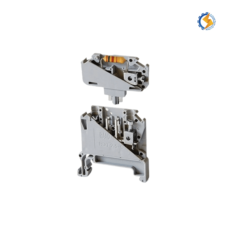ترمینال ریلی سری مقاومتی سایز 2.5 (با مقاومت) RDT 2.5 – CRC رعد