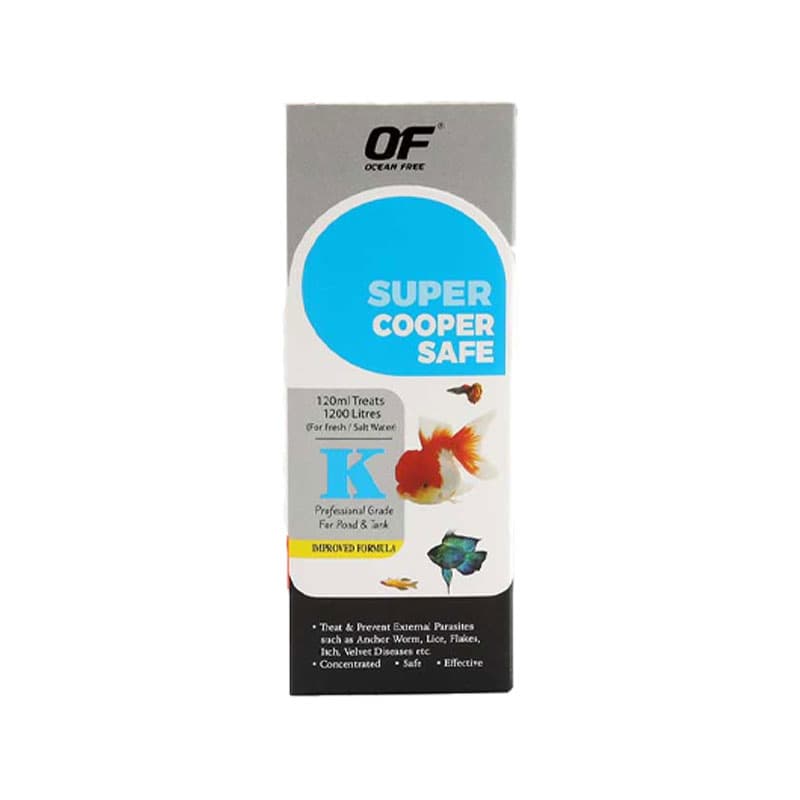 دارو انگل خارجی و سفیدک اوشن فری Super Copper Safe K Ocean Free