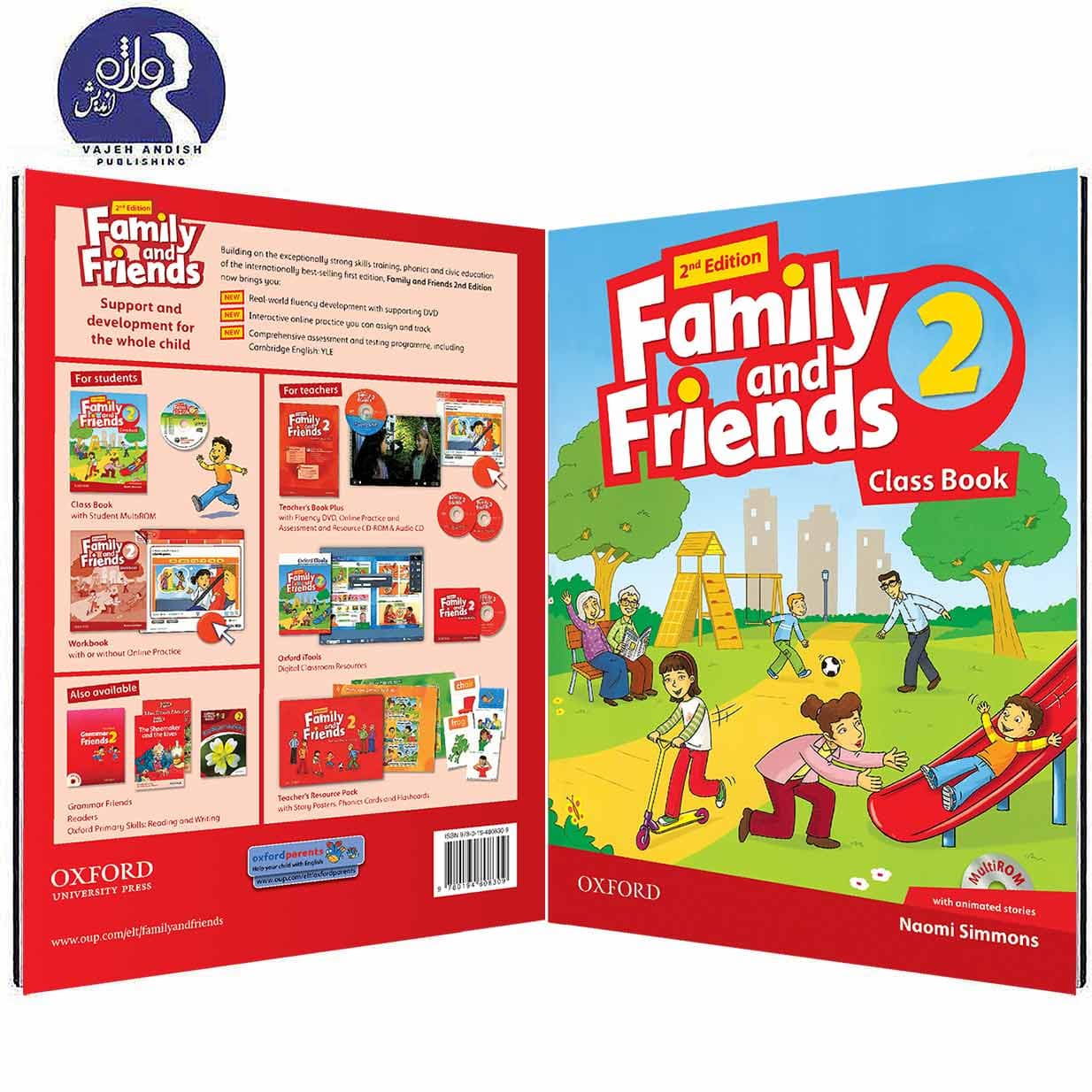 کتاب زبان Family and Friends 2 ویرایش دوم به همراه سی دی و کتاب کار
