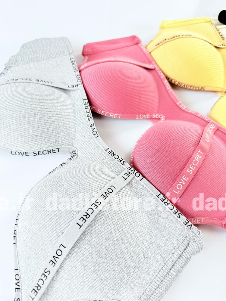 سوتین اسفنجی لیزری نوار دوزی نوشته Love secret — تصویر ۶