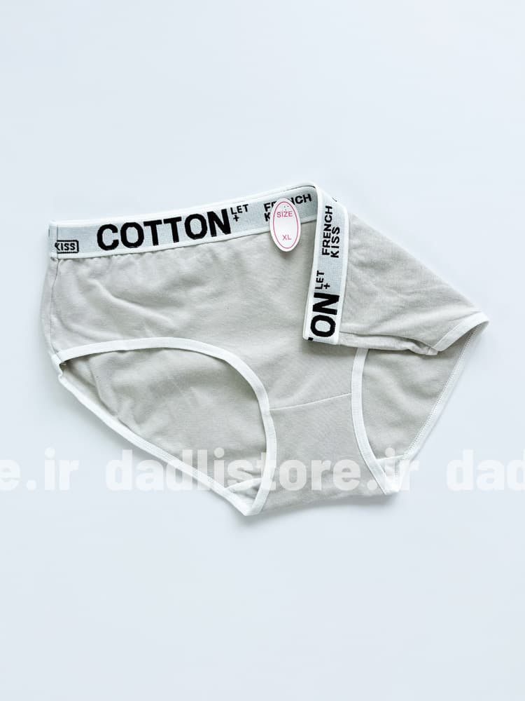 شورت اسلیپ نخ پنبه کمر نوشته Cotton