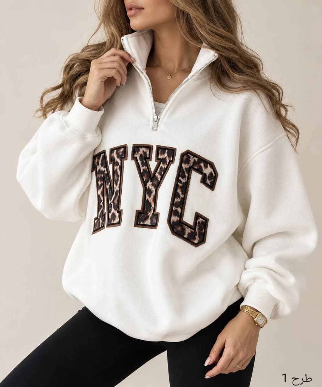 دورس نیم زیپ NYC و Brooklyn اسپان مدل بارلا |کد:5192