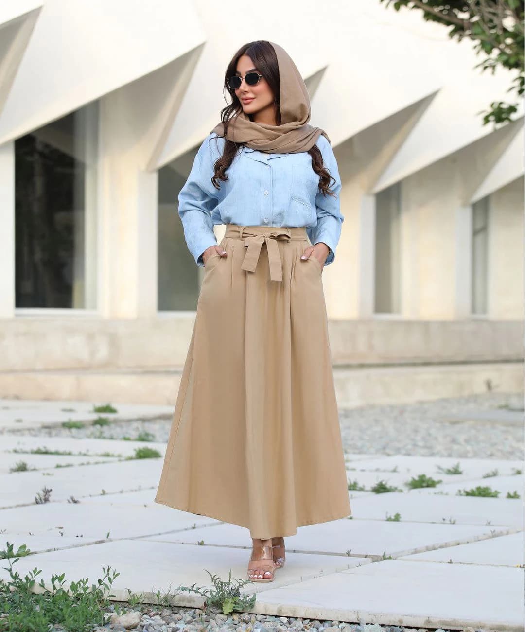 دامن لینن مدل دلان — تصویر ۴