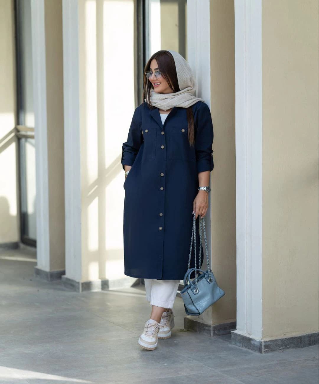 مانتو بلند مدل آوینا — تصویر ۶