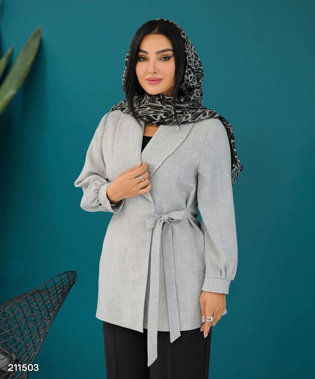 کت شانتون یقه آرشال مدل تایماه — تصویر ۴