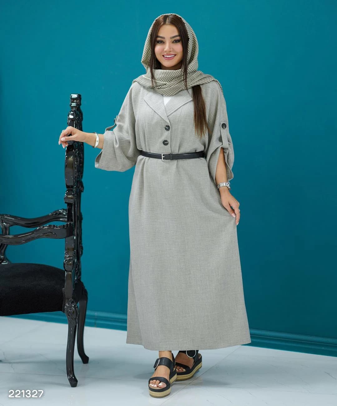 کفتان شانتون صوفیا یقه انگلیسی مدل مهتاج