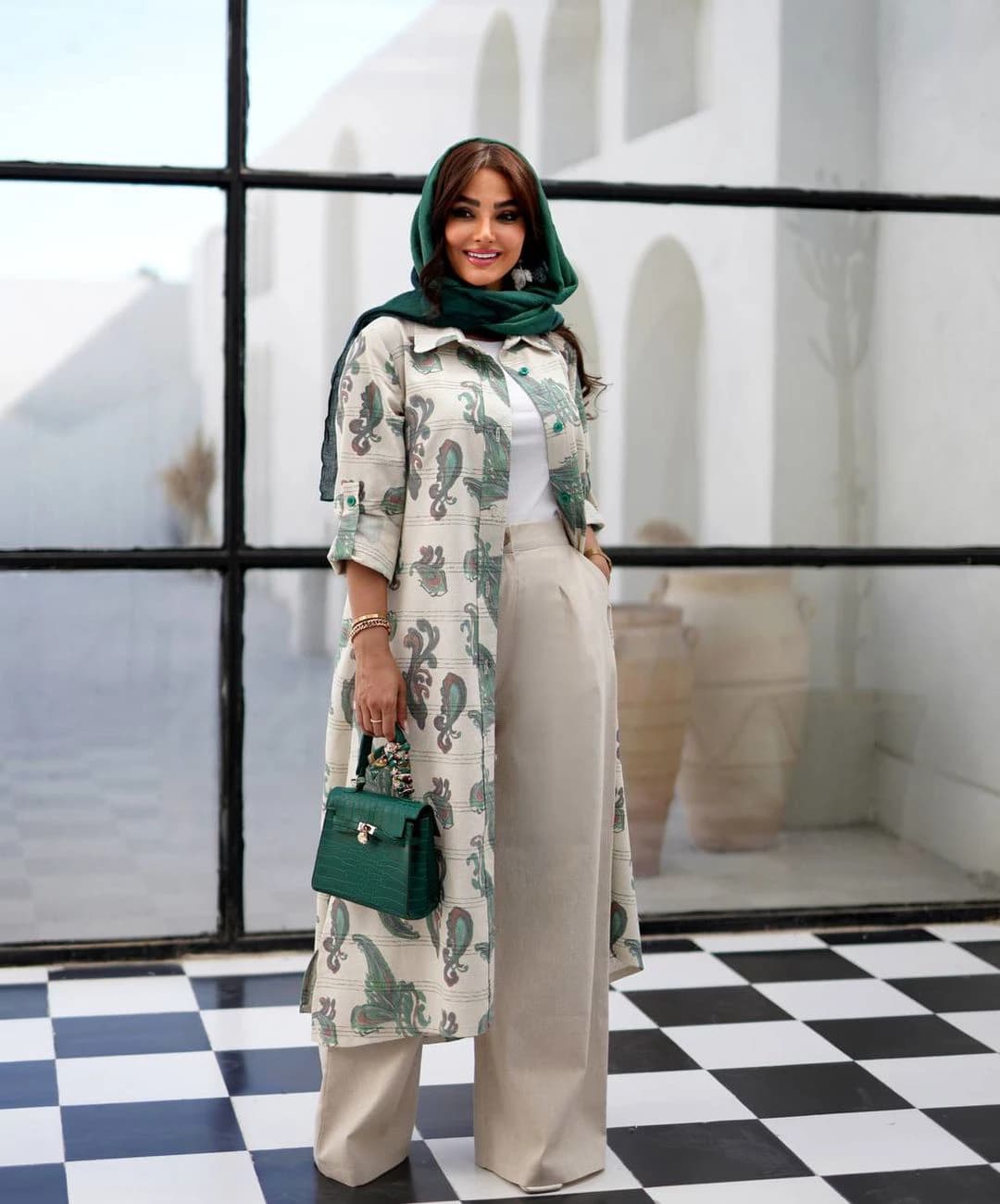 مانتو شلوار بلند مدل مهرناز — تصویر ۲