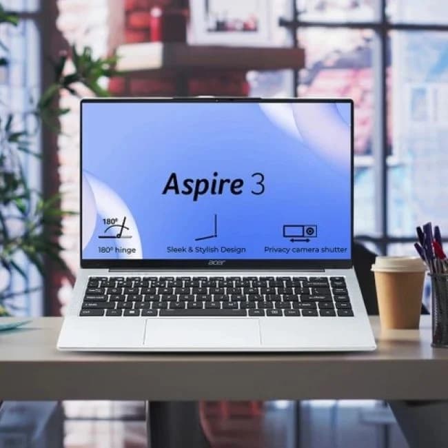 لپ تاپ 15.6 اینچی ایسر مدل Aspire 3 A325-45-N15JPJ-Celeron N4500-8GB DDR4 3200MHz-256GB SSD-IPS — تصویر ۷
