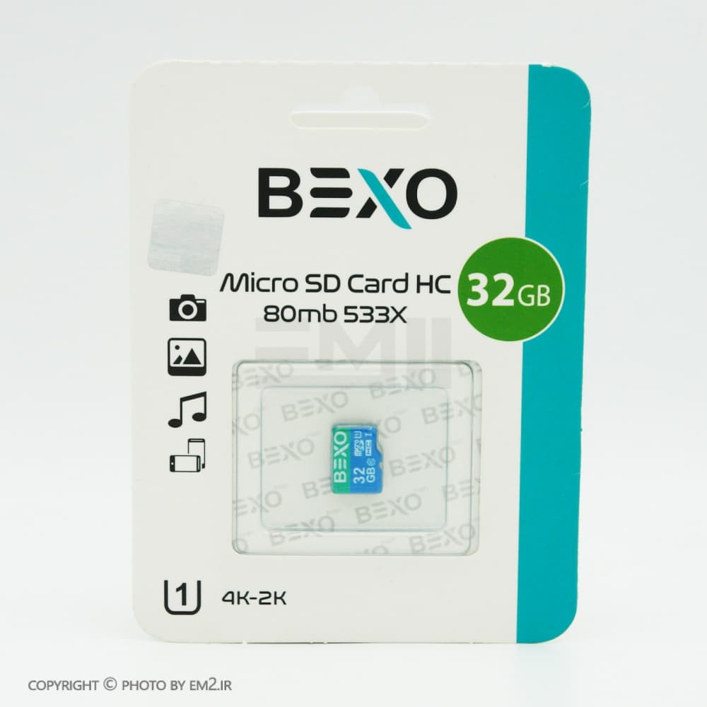 کارت حافظه 32 گیگ BEXO C10 U1 80 MB/S 533X