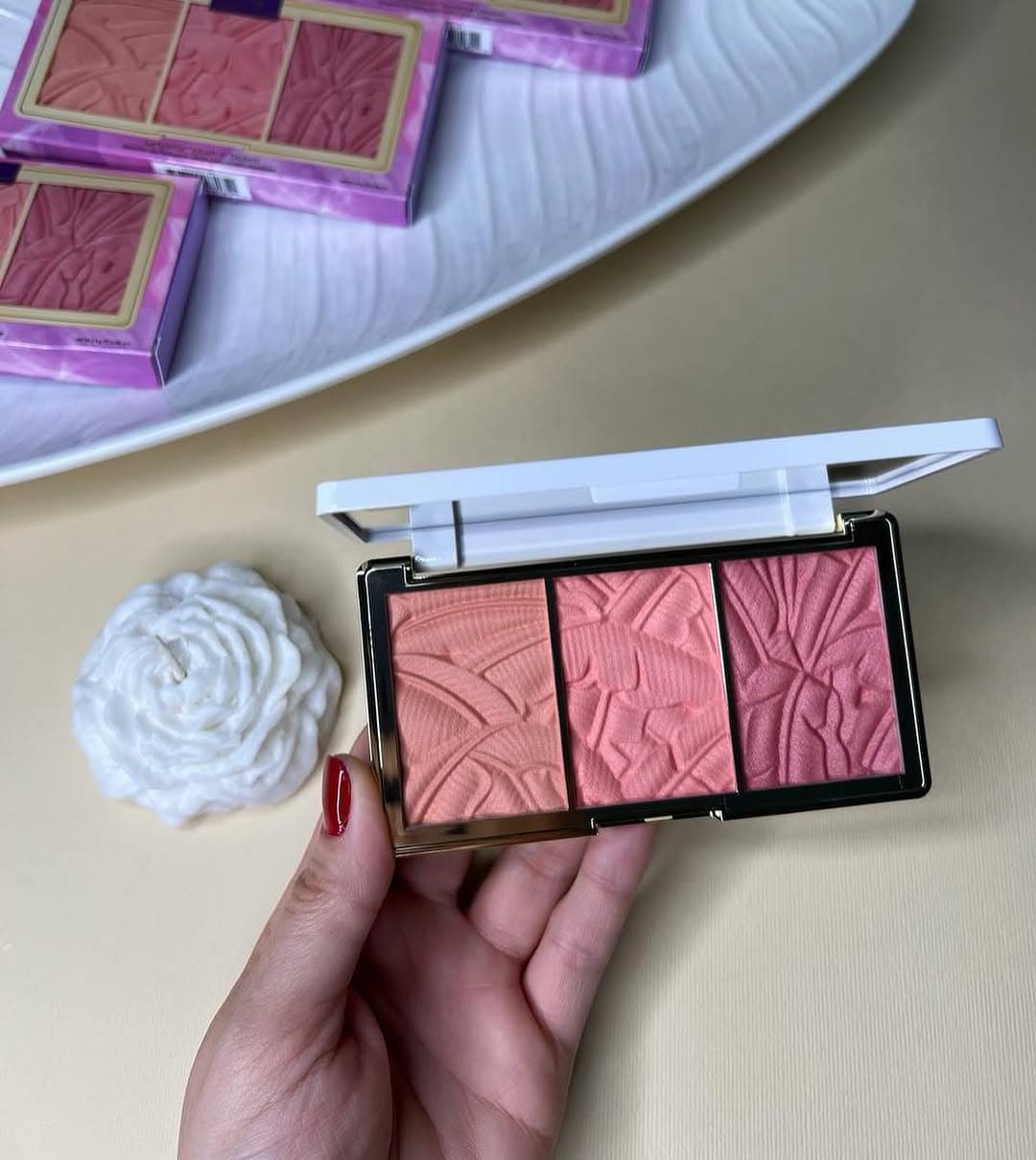 پالت رژگونه اینبلوم تارت Tartelette blush in bloom amazonian clay cheek palette — تصویر ۴