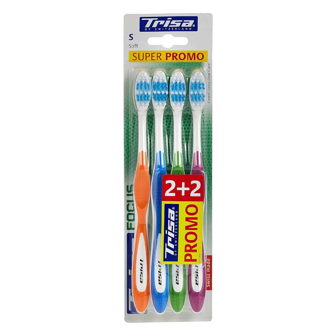 مسواک تریزا فوکوس (پک ۴ عددی) Trisa Focus Toothbrush
