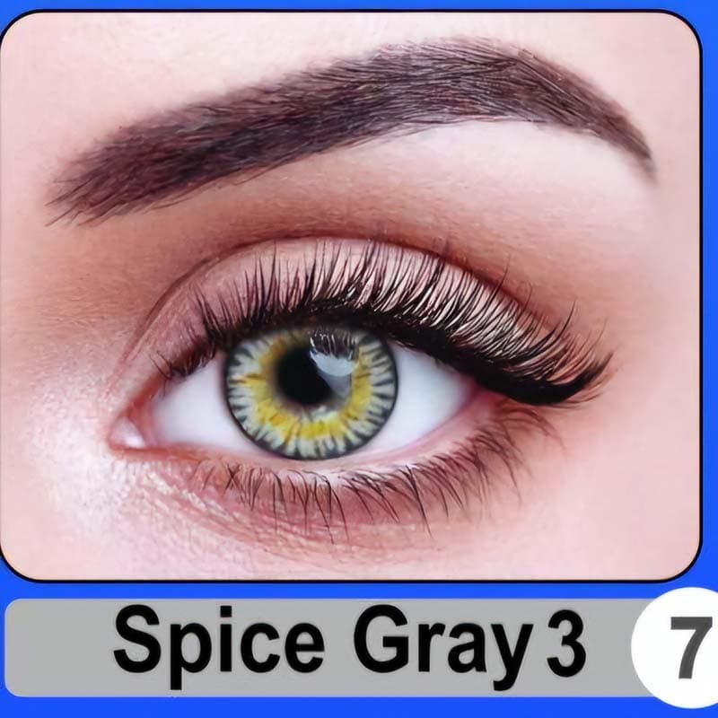 لنز رنگی چشم نیو ویژن پرو رنگ طوسی اسپایس (NEW VISION-PRO) مدل SPICE GRAY3 — تصویر ۲