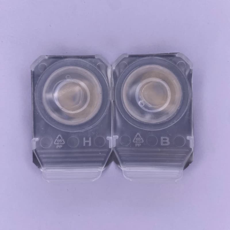 لنز رنگی چشم نیو ویژن پرو رنگ عسلی روشن بدون دور (NEW VISION-PRO) مدل Amber Hazel — تصویر ۳