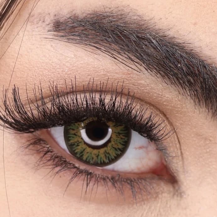 لنز رنگی چشم نیو ویژن پرو رنگ سبز عسلی دور دار (NEW VISION-PRO) مدل Green3 — تصویر ۲