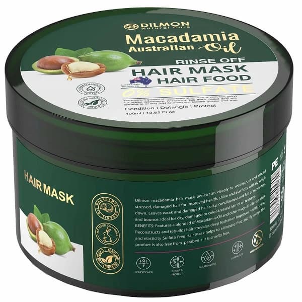 ماسک مو آبکشی دیلمون مدل ماکادمیا (Macadamia) حجم 400 میلی لیتر