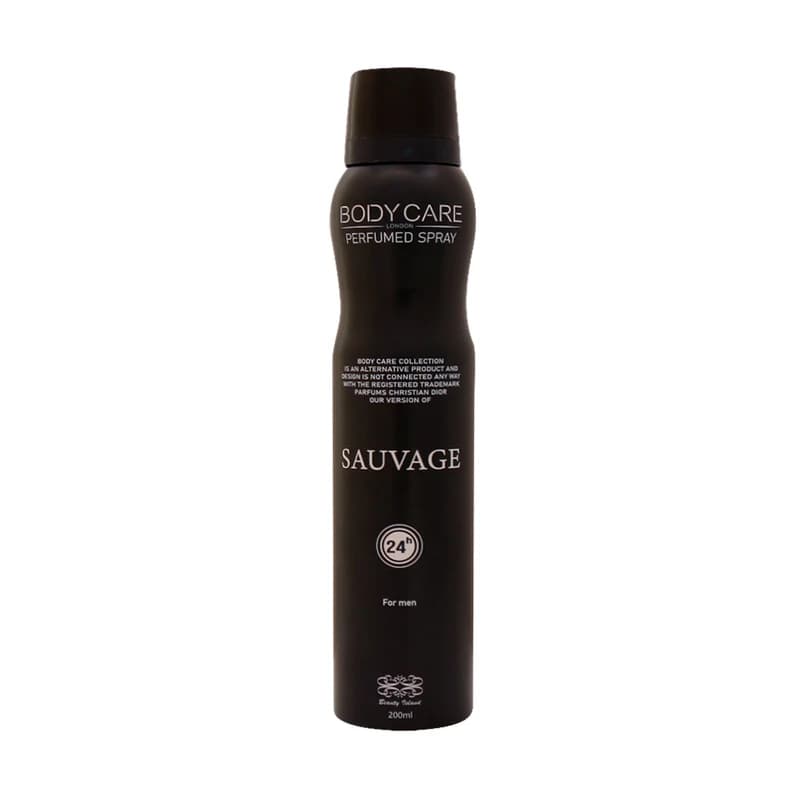 اسپری خوشبو کننده بدن مردانه بادی کر مدل ساواج دیور (Sauvage Dior) حجم 200 میلی لیتر