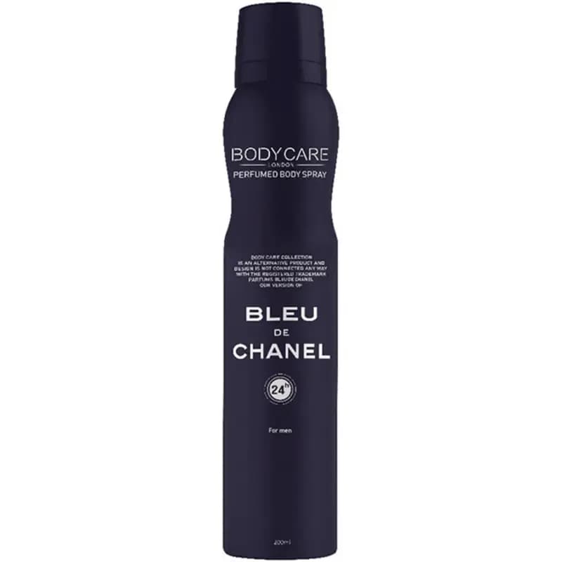 اسپری خوشبو کننده بدن مردانه بادی کر مدل بلو دی چنل (Bleu de chanel) حجم 200 میلی لیتر