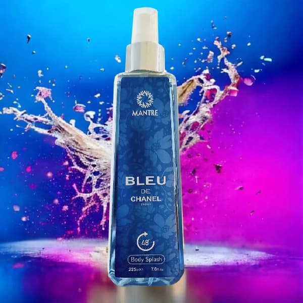 بادی اسپلش مردانه مانتره مدل بلو چنل (BLUE DE CHANEL) حجم 225 میلی لیتر — تصویر ۲