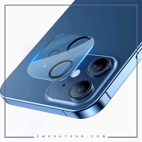 پک 2تایی محافظ لنز دوربین شیشه ایiPhone 12 Mini بیسوس SGAPIPH54N-AJT02 — تصویر ۳
