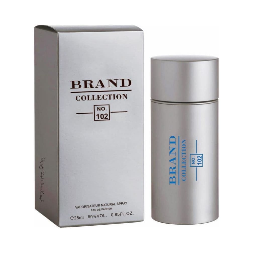 عطر جیبی حجم 25 میل شماره 102 کالورینا 212 سیلور مردانه برند کالکشن – Brand Collection