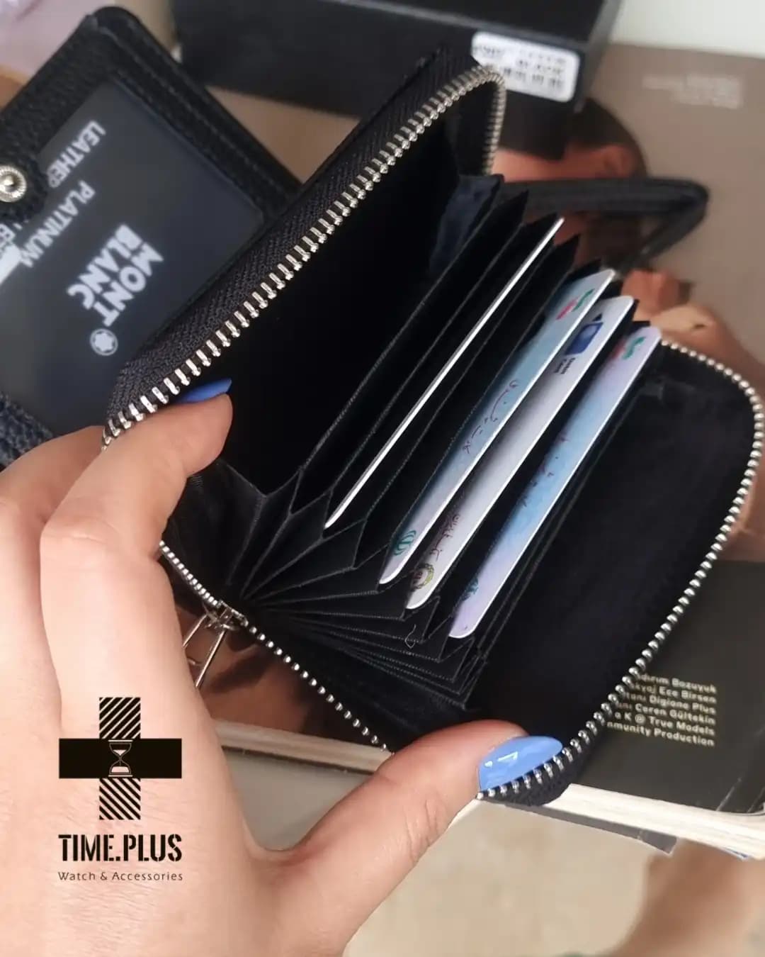 کیف پول مون بلان Floater leather Wallet — تصویر ۳