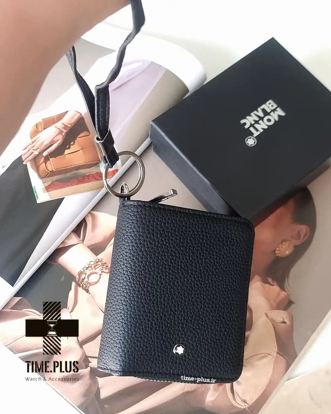 کیف پول مون بلان Floater leather Wallet — تصویر ۸